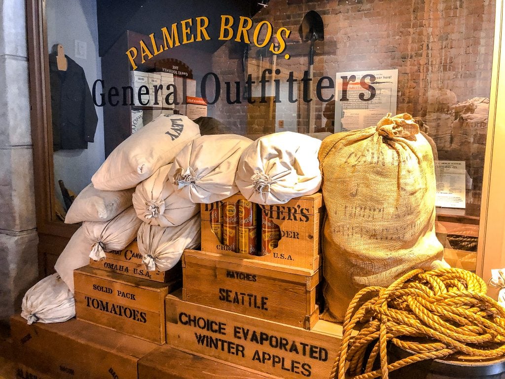 Display at Visitors Center, Klondike Gold Rush Historical Park, Seattle